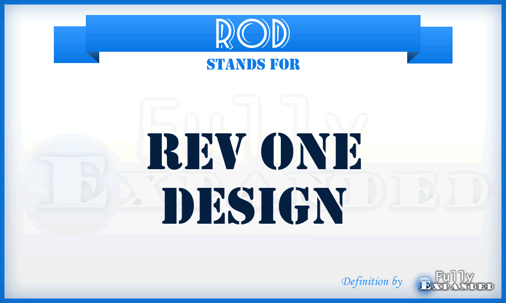 ROD - Rev One Design