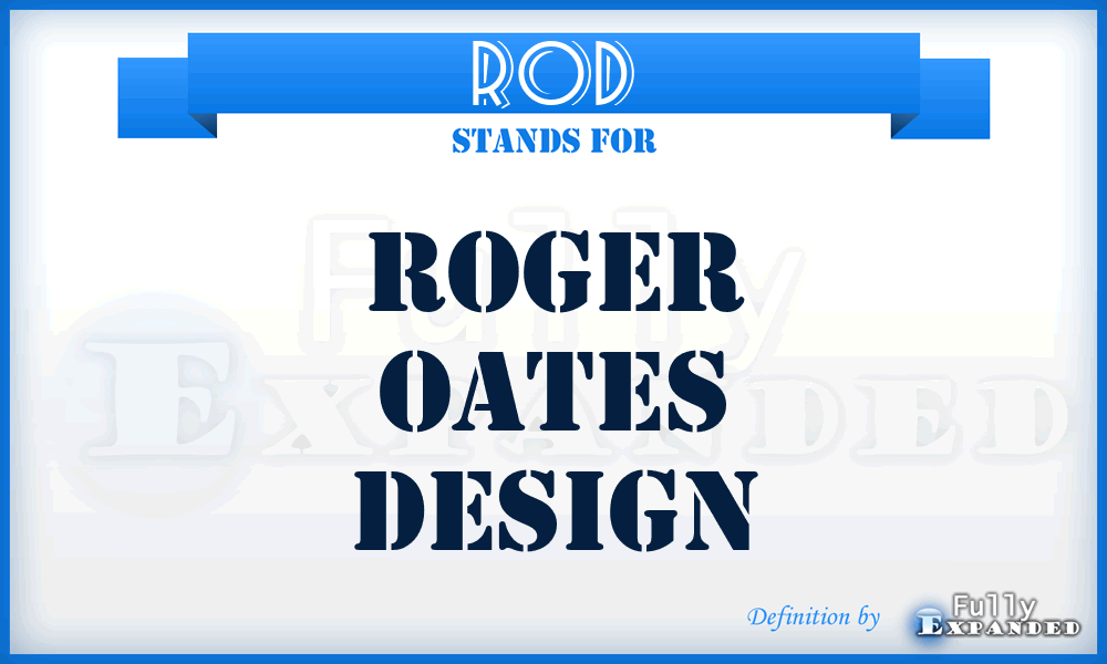 ROD - Roger Oates Design