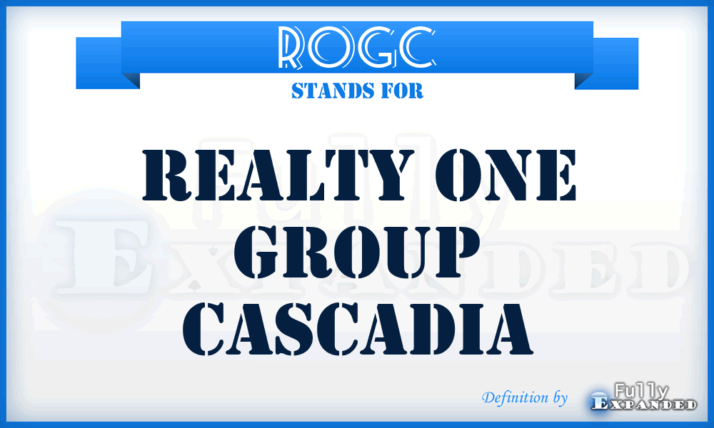 ROGC - Realty One Group Cascadia