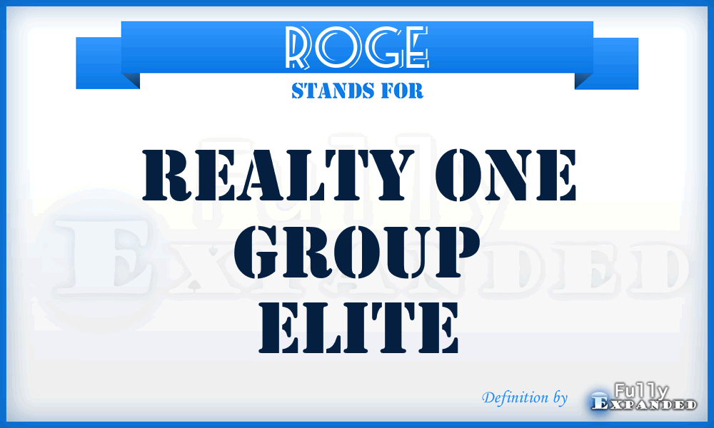 ROGE - Realty One Group Elite