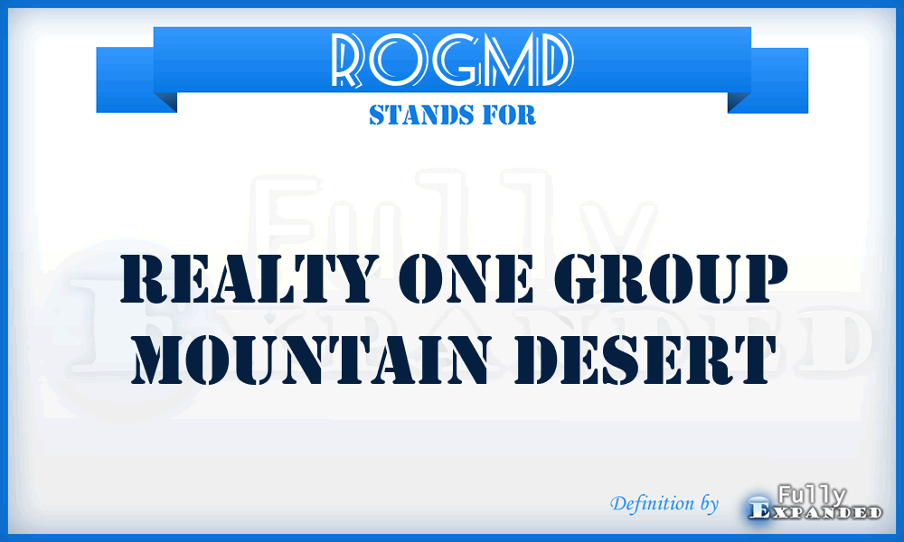 ROGMD - Realty One Group Mountain Desert