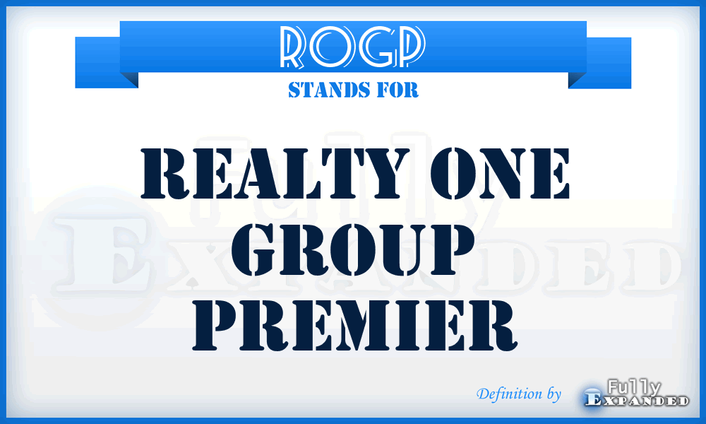 ROGP - Realty One Group Premier
