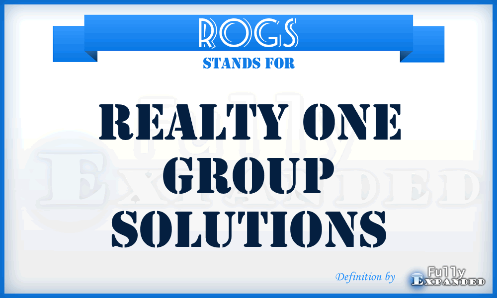 ROGS - Realty One Group Solutions