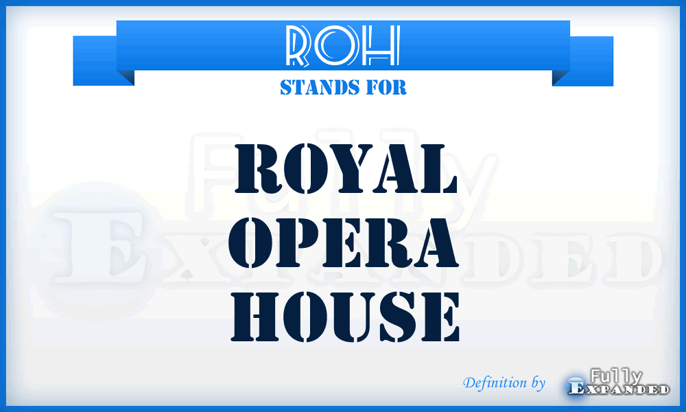 ROH - Royal Opera House