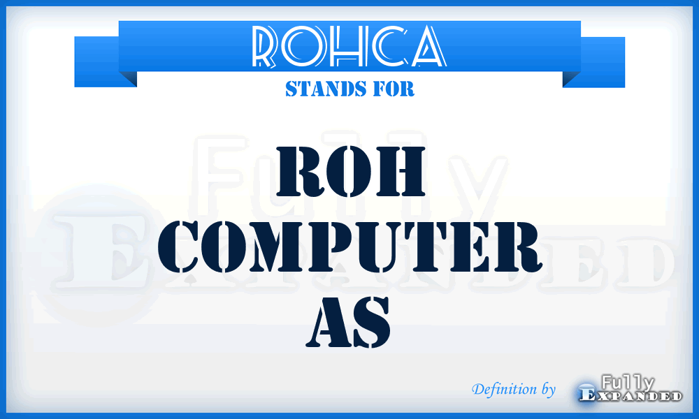 ROHCA - ROH Computer As