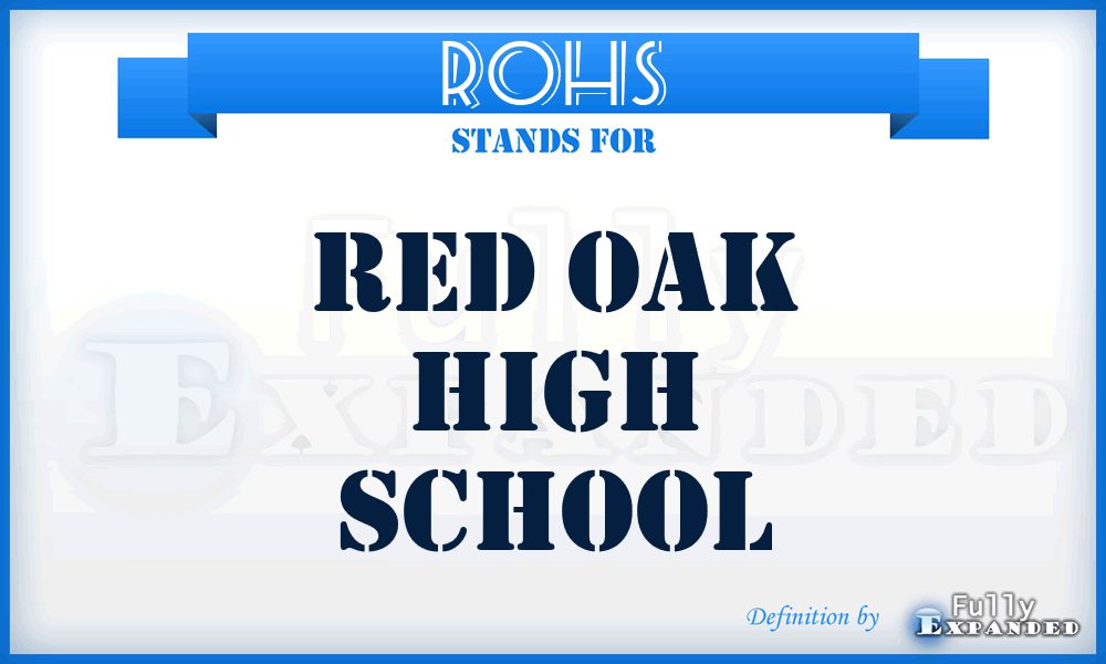 ROHS - Red Oak High School
