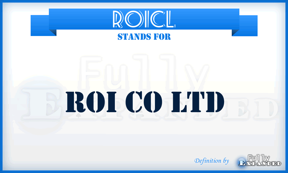 ROICL - ROI Co Ltd