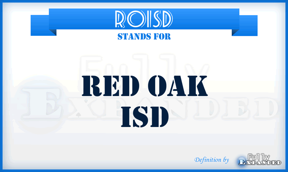 ROISD - Red Oak ISD