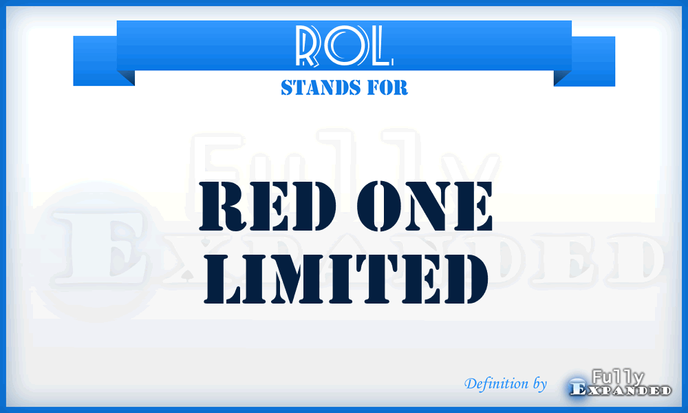 ROL - Red One Limited