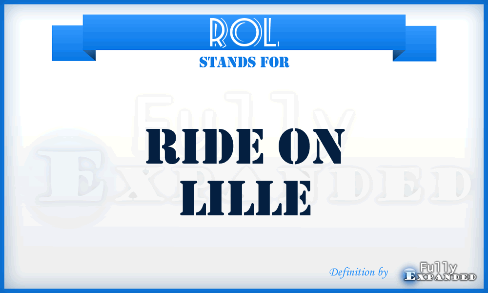 ROL - Ride On Lille