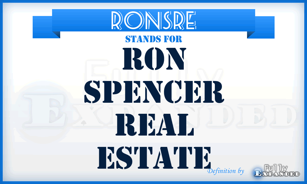 RONSRE - RON Spencer Real Estate