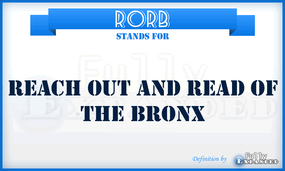 RORB - Reach Out and Read of the Bronx