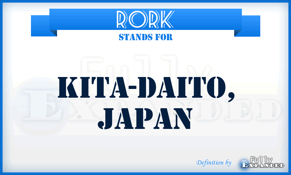 RORK - Kita-Daito, Japan