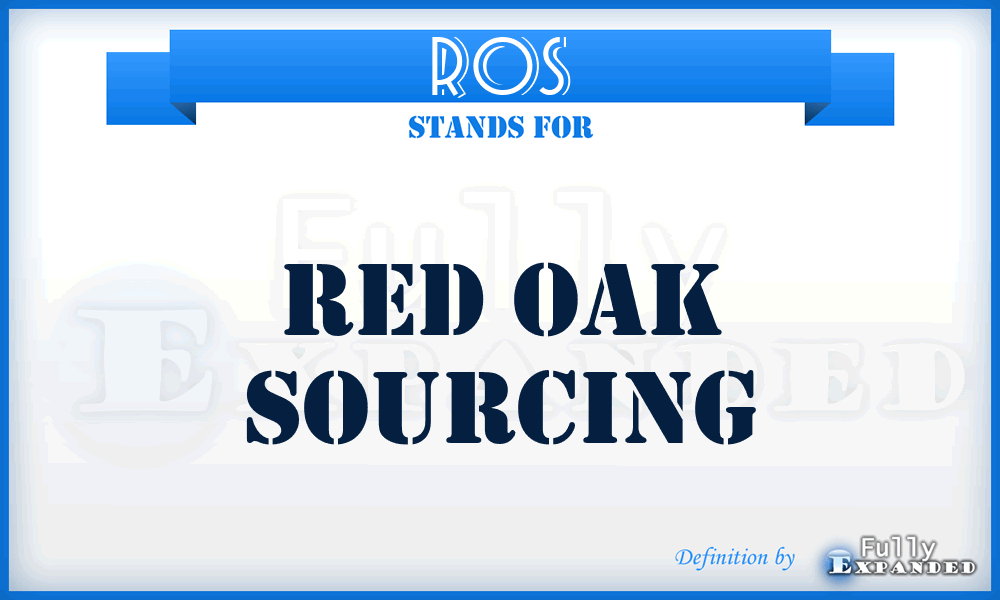 ROS - Red Oak Sourcing