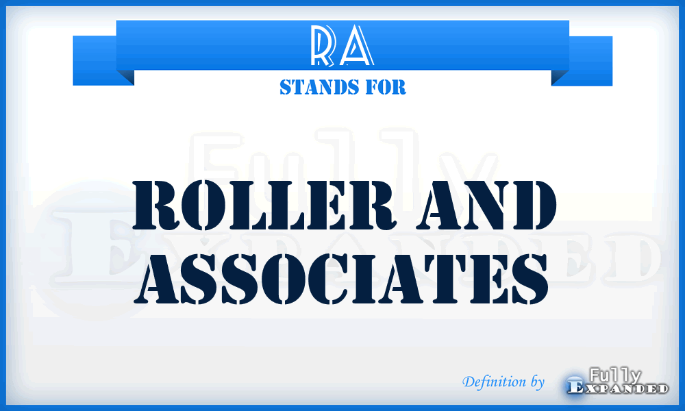 RA - Roller and Associates