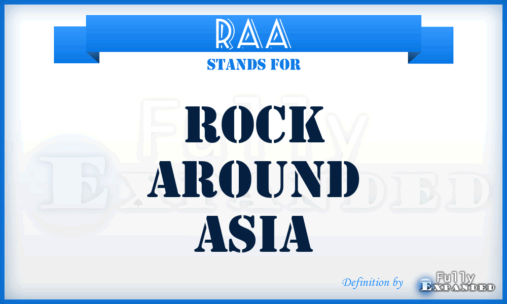 RAA - Rock Around Asia