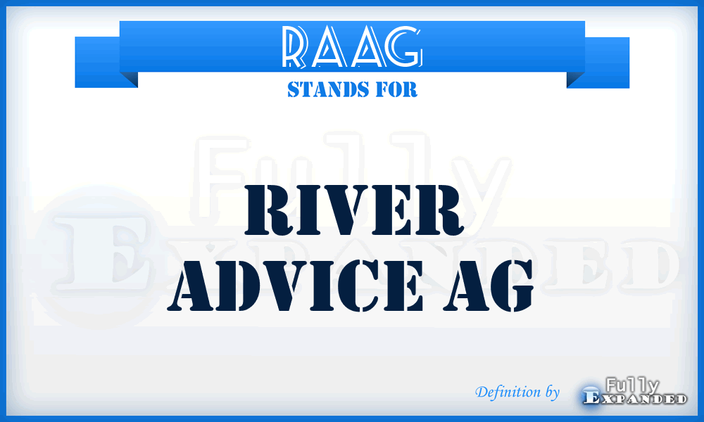 RAAG - River Advice AG