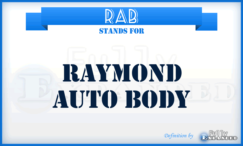 RAB - Raymond Auto Body