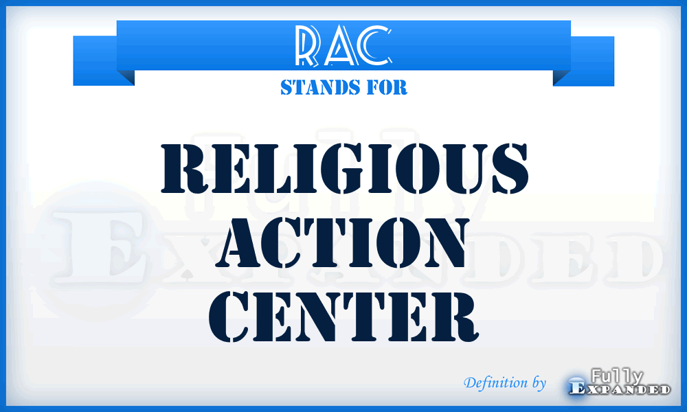 RAC - Religious Action Center