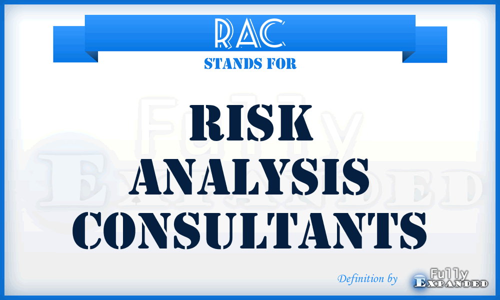 RAC - Risk Analysis Consultants