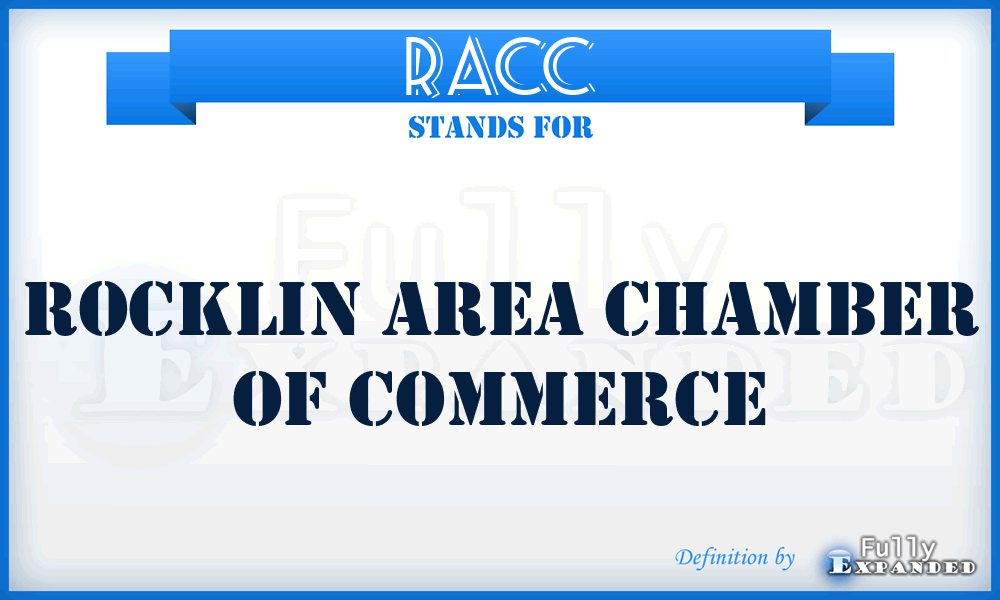 RACC - Rocklin Area Chamber of Commerce