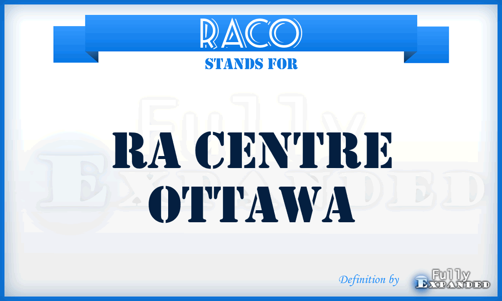RACO - RA Centre Ottawa