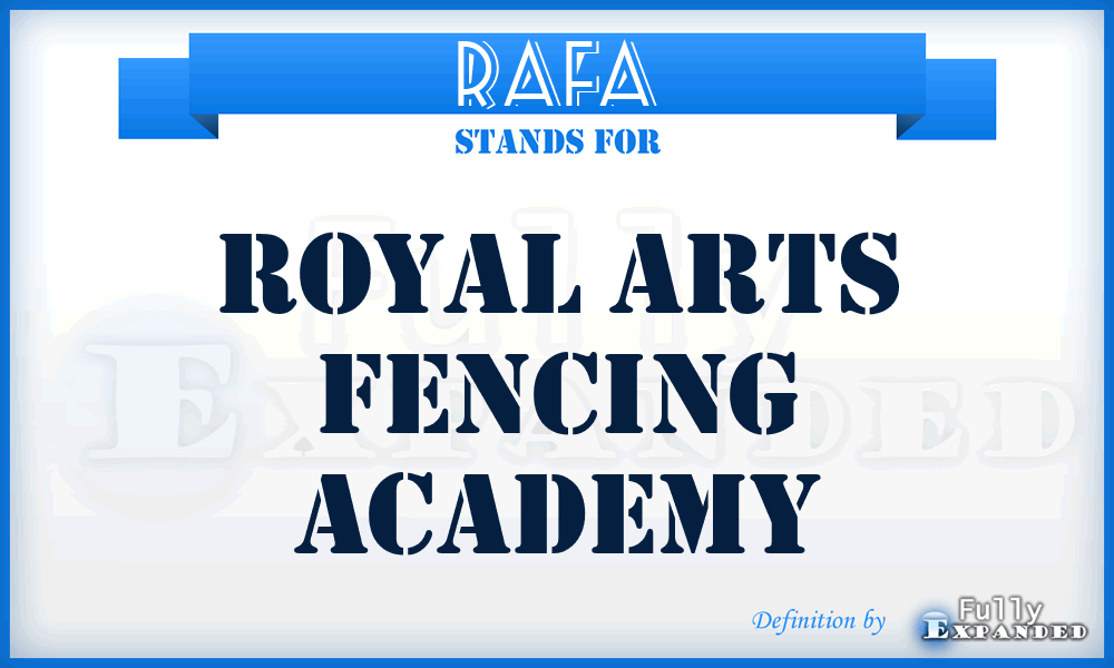 RAFA - Royal Arts Fencing Academy