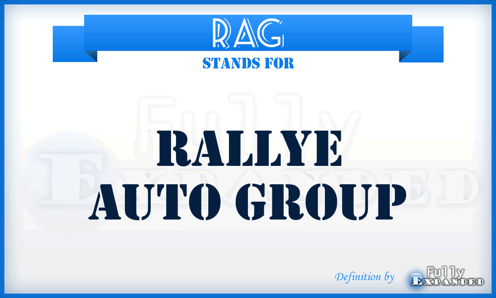 RAG - Rallye Auto Group