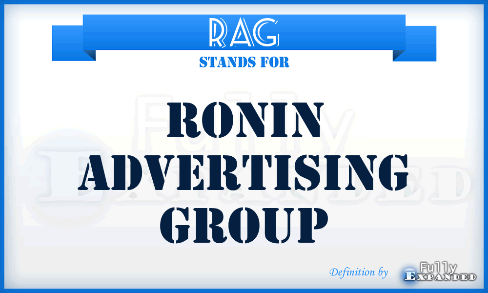 RAG - Ronin Advertising Group