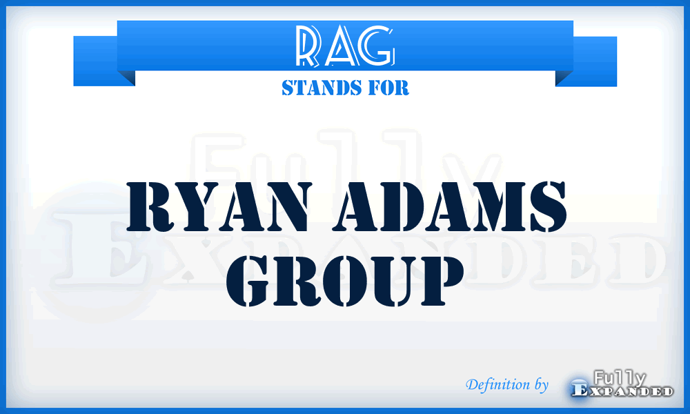 RAG - Ryan Adams Group