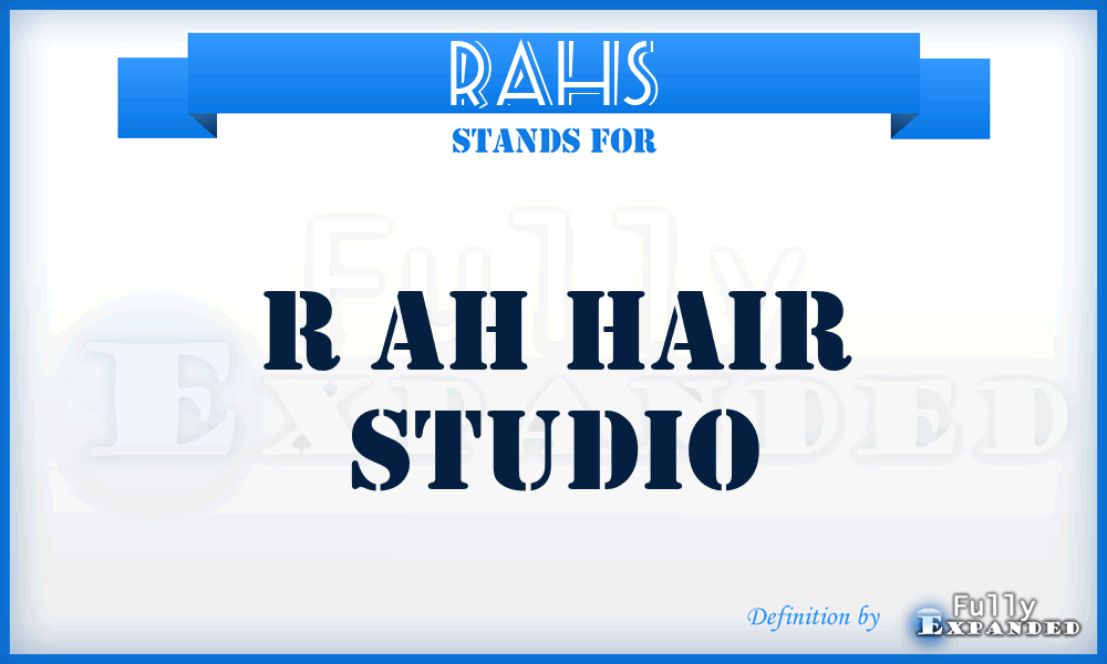 RAHS - R Ah Hair Studio