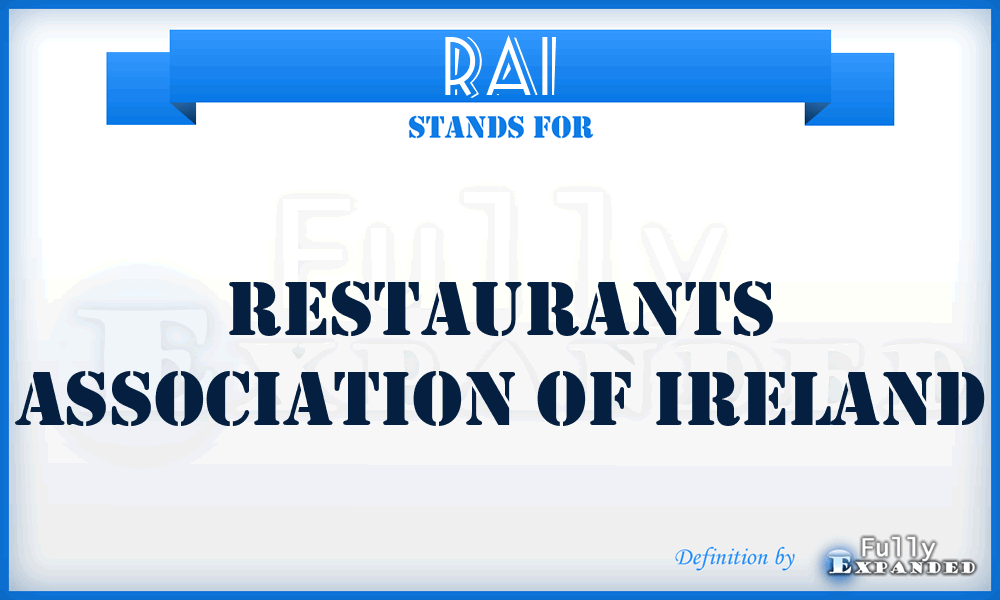 RAI - Restaurants Association of Ireland