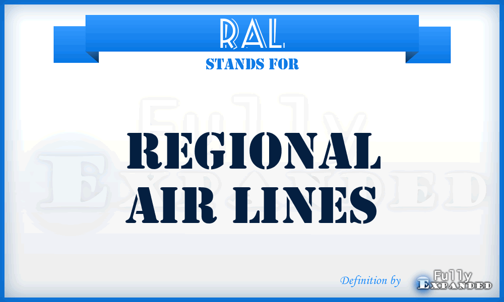 RAL - Regional Air Lines