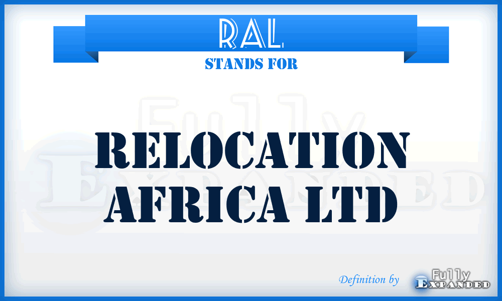 RAL - Relocation Africa Ltd