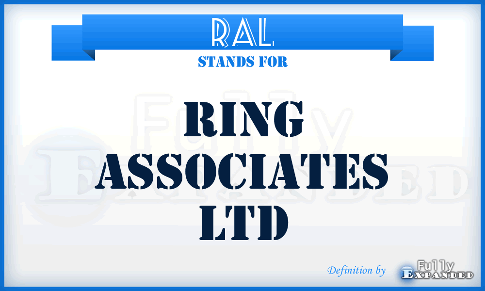 RAL - Ring Associates Ltd