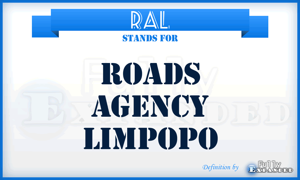 RAL - Roads Agency Limpopo