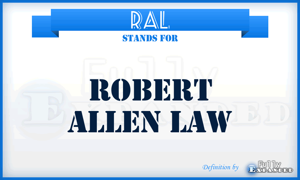 RAL - Robert Allen Law