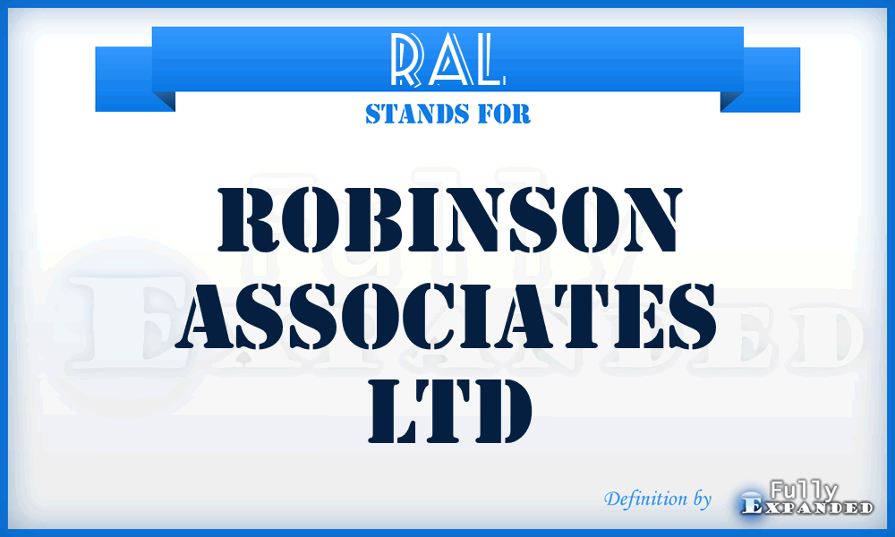 RAL - Robinson Associates Ltd