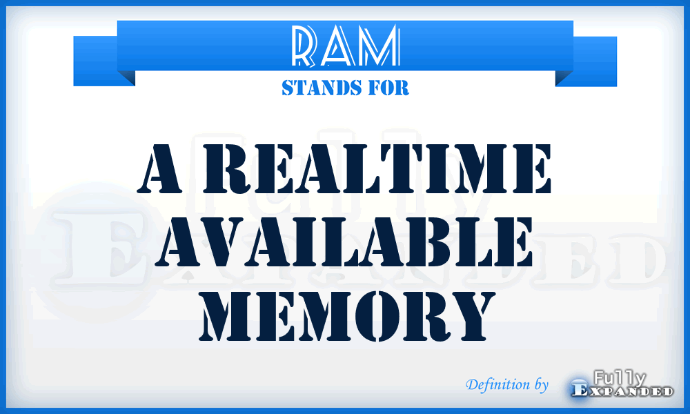 RAM - A Realtime Available Memory