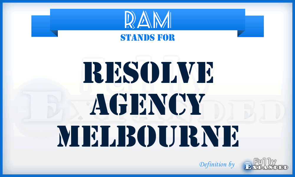 RAM - Resolve Agency Melbourne