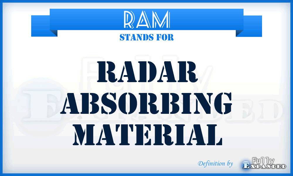 RAM - radar absorbing material