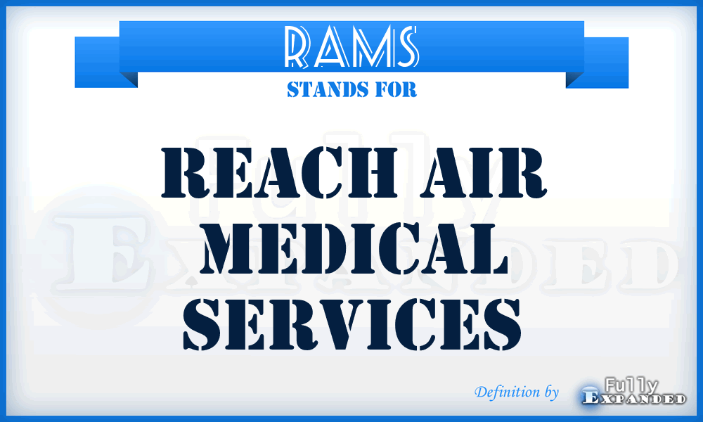 RAMS - Reach Air Medical Services