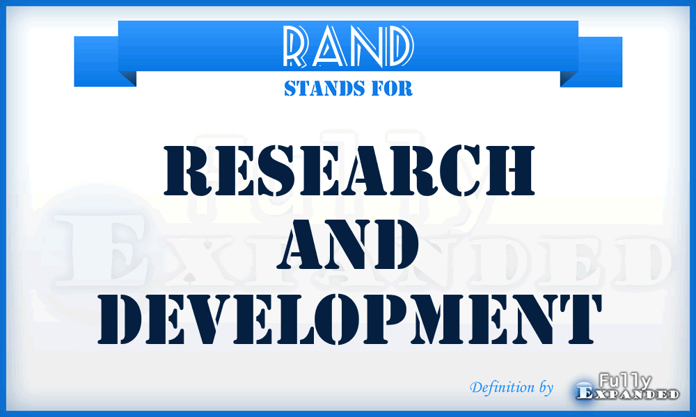 RAND - Research and Development