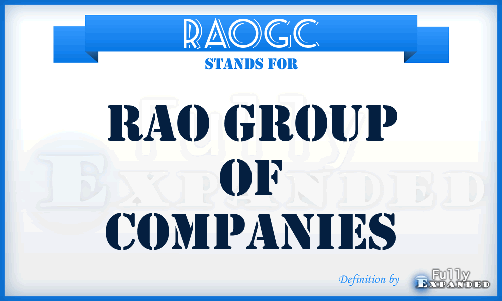 RAOGC - RAO Group of Companies