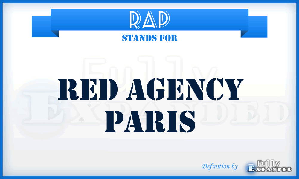 RAP - Red Agency Paris