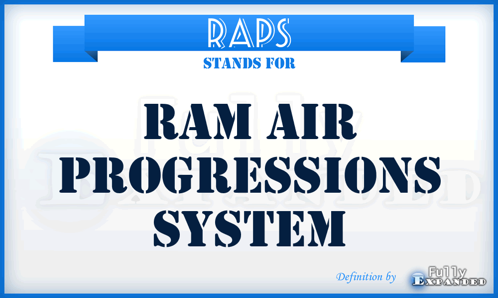 RAPS - Ram Air Progressions System