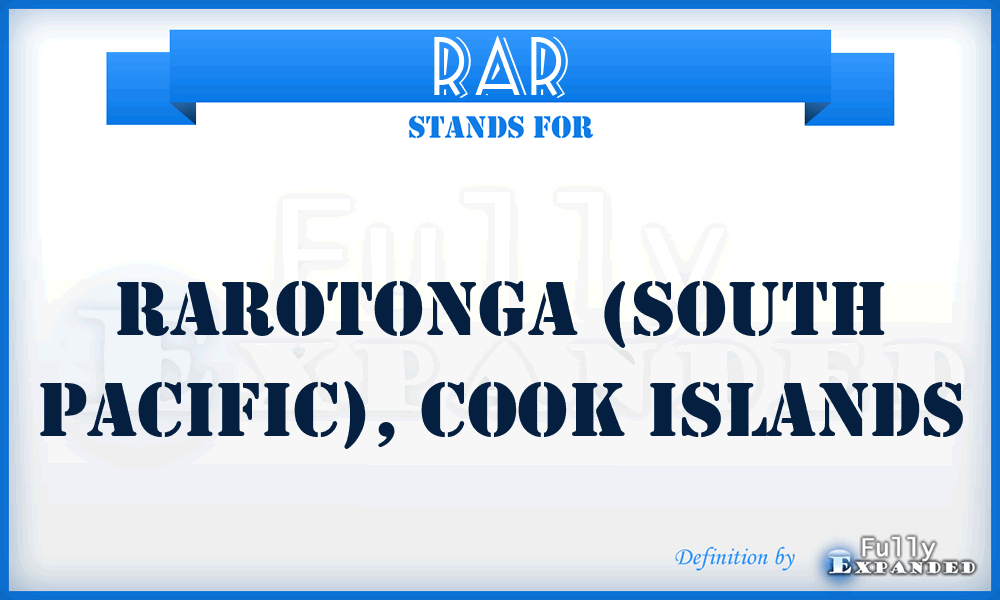 RAR - Rarotonga (South Pacific), Cook Islands