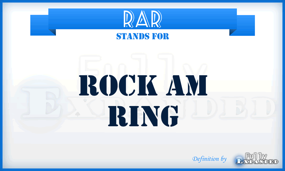RAR - Rock Am Ring