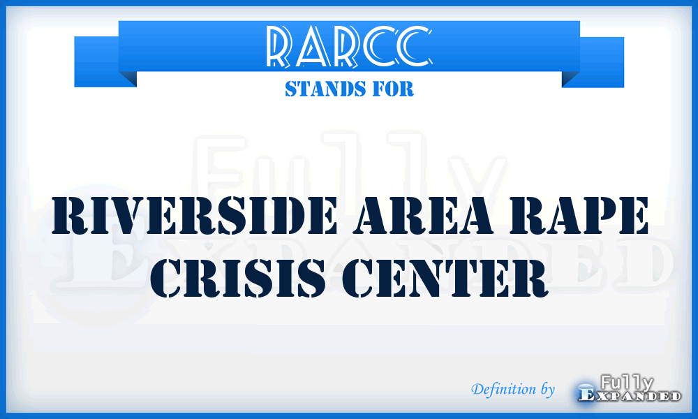 RARCC - Riverside Area Rape Crisis Center