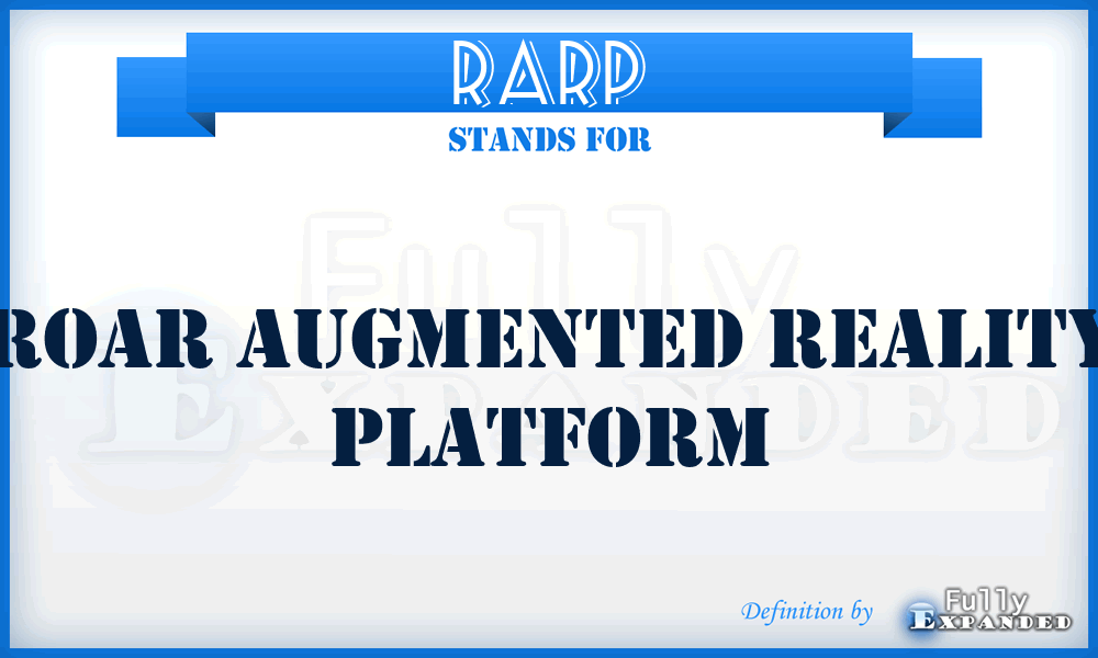 RARP - Roar Augmented Reality Platform